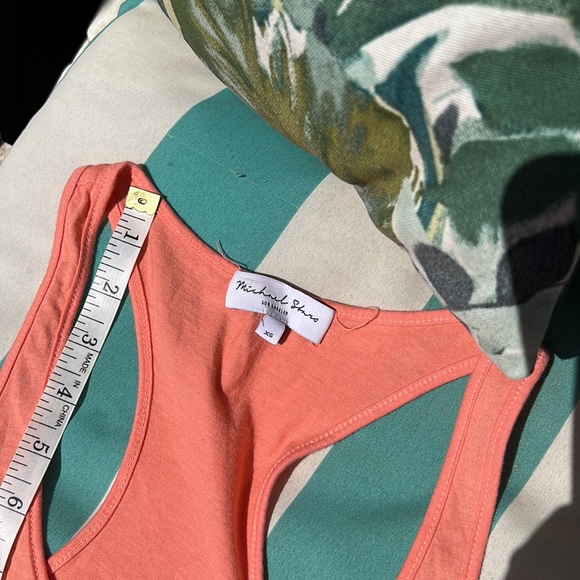 New Michael Stars Racerback tank Mini Dress Size XS Light Coral - Picture 7 of 11